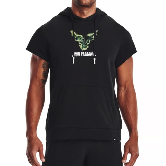 UNDER ARMOUR PROJECT ROCK IRON PARADISE SLEEVELESS PULLOVER HOODIE MEN'S XL - Picture 1 of 5